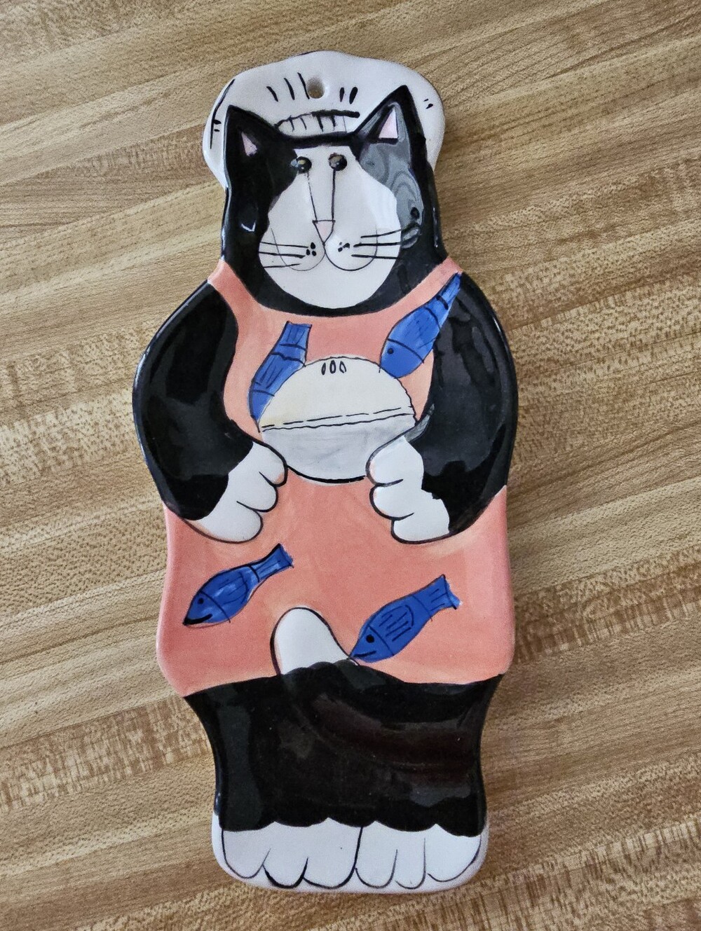 Catzilla Candace Reiter Chef Cats Ceramic Spoon Rest  Y2K 2002 Excelle